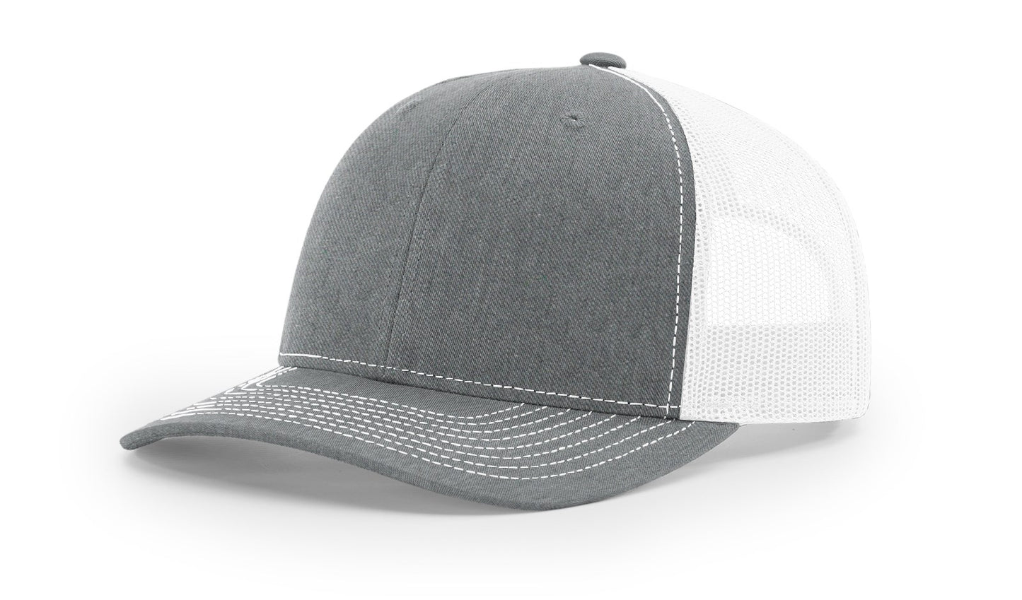 Custom Leather Patch Cap - Richardson 112 5-Panel Trucker