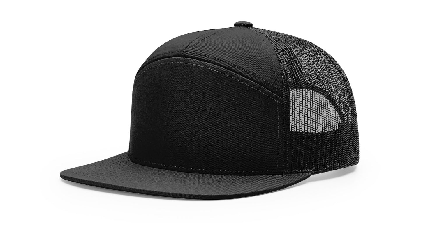 Richardson 168 Hat 7 - Panel Trucker Cap Hi-Pro Adjustable Snapback