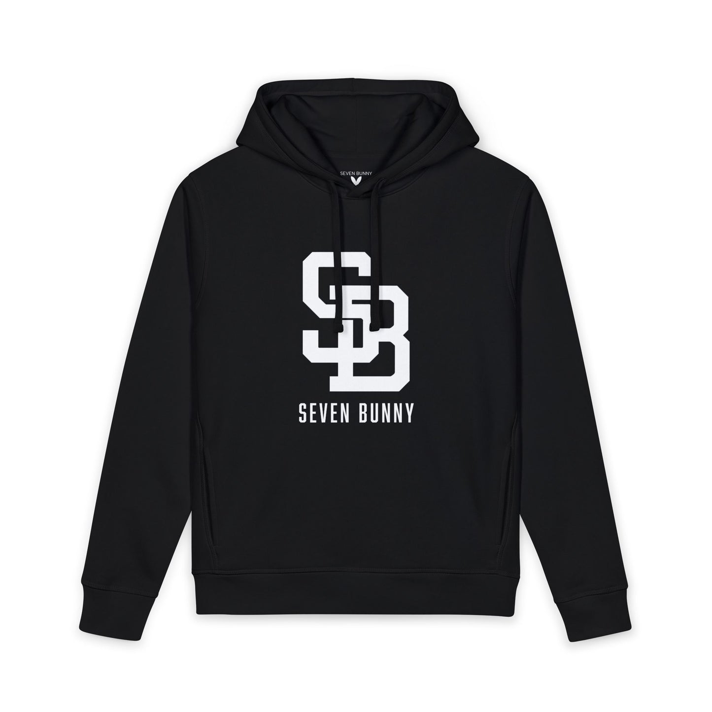 Seven Bunny Varsity Hoodie - Black