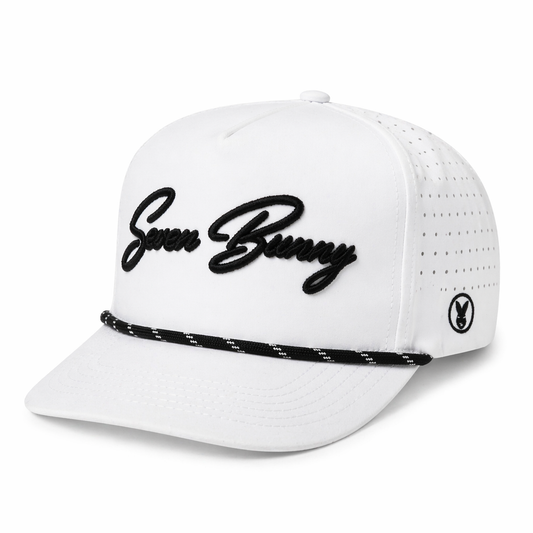 Seven Bunny - White Signature Performance Cap (Rope)