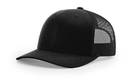 Custom Leather Patch Cap - Richardson 112 5-Panel Trucker