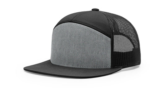 Richardson 168 Hat 7 - Panel Trucker Cap Hi-Pro Adjustable Snapback