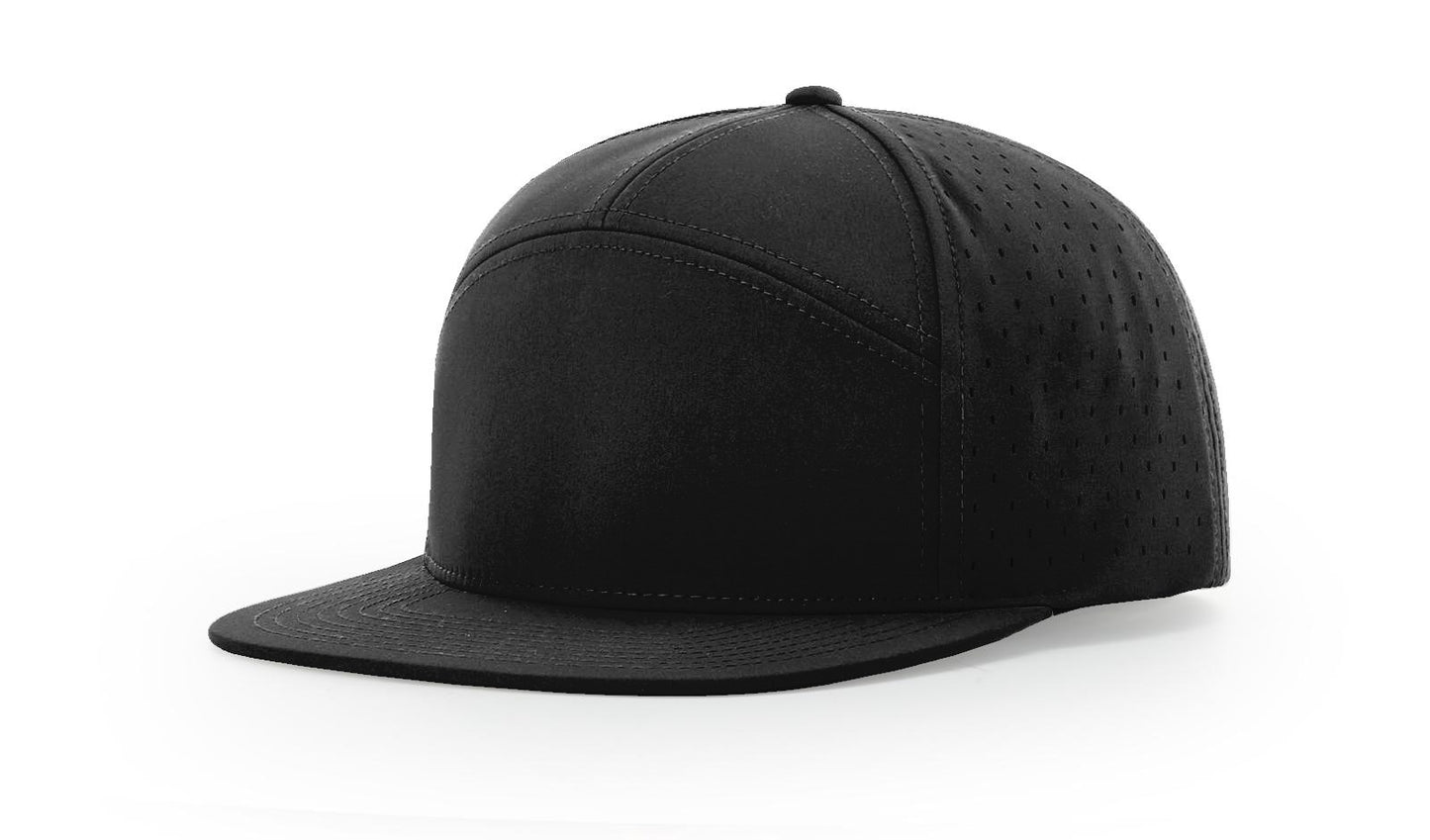 Seven Bunny - 7 Panel Performance Cap (Black)
